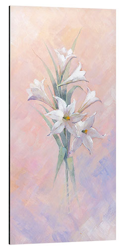 Aluminiumsbilde White lilies