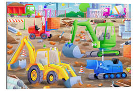 Magnettafel Auf der Baustelle