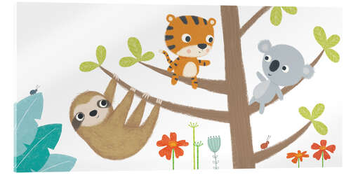Acrylic print Tropical friends