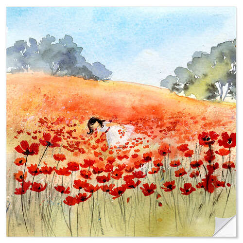 Wall sticker Pick poppies