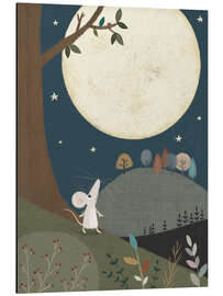 Magnettafel Das Mäuslein und der Mond
