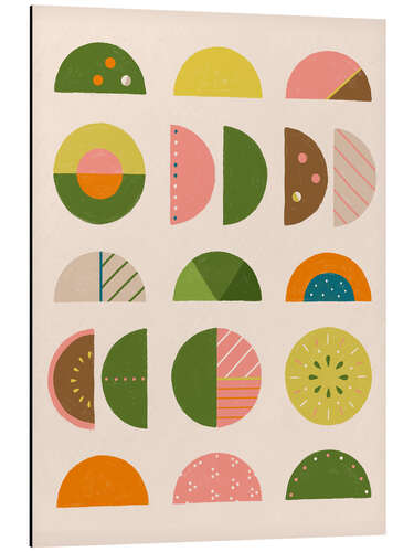 Aluminium print Bauhaus Fruits