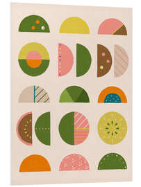 Foam board print Bauhaus Fruits