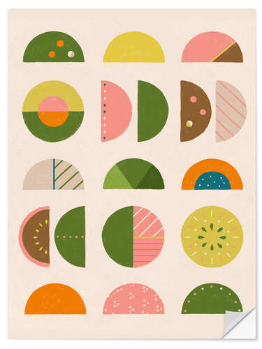 Wall sticker Bauhaus Fruits