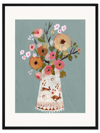 Gerahmter Kunstdruck Die Hasen-Vase