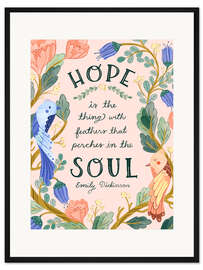 Gerahmter Kunstdruck Hoffnung (Englisch)