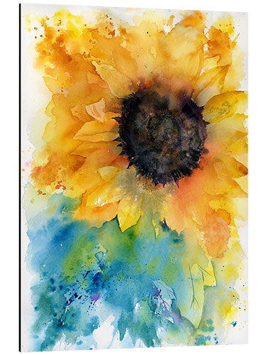 Tableau en aluminium Tournesol