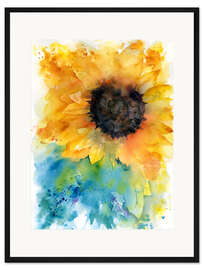 Gerahmter Kunstdruck Sonnenblume