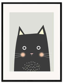 Stampa artistica con cornice Faccia di gatto