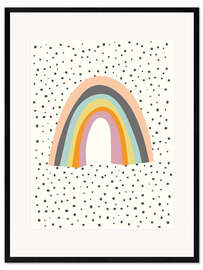 Impression artistique encadrée Arc-en-ciel après la pluie