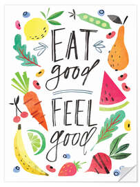 Naklejka na ścianę Eat good, Feel good