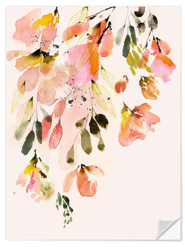 Wall sticker Flower rain