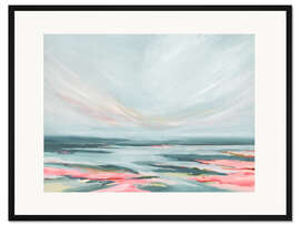 Gerahmter Kunstdruck Verträumte Seenlandschaft