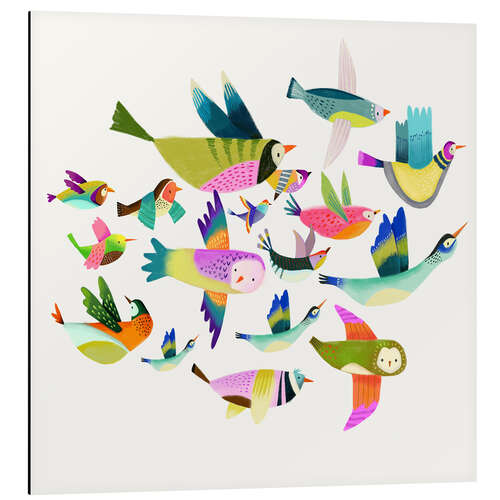 Aluminium print Migratory birds