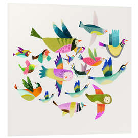 Foam board print Migratory birds