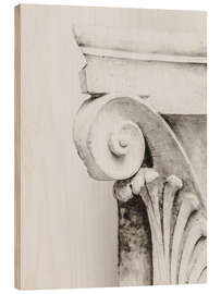 Hout print Pillars - detail