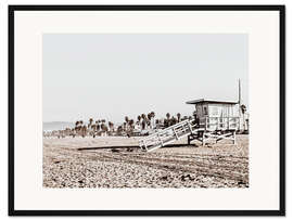Gerahmter Kunstdruck Santa Monica Beach