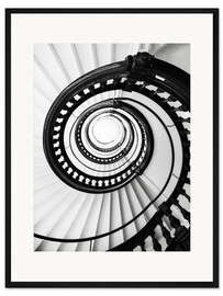 Gerahmter Kunstdruck Wendeltreppe II