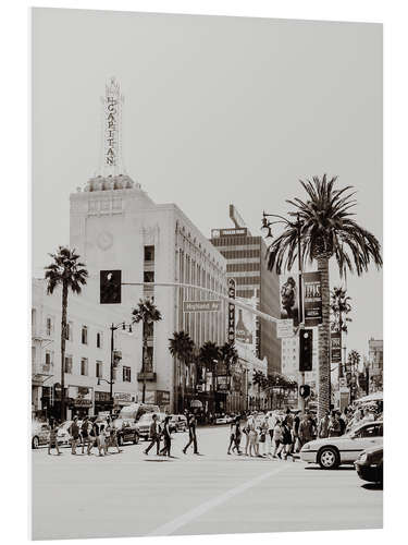 Foam board print The streets of Los Angeles