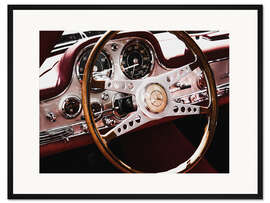 Gerahmter Kunstdruck Vintage - Auto I