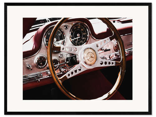 Ingelijste kunstdruk Vintage - car I