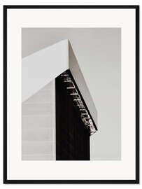 Gerahmter Kunstdruck Weißes Gebäude