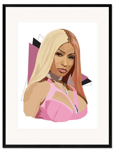Plakat artystyczny premium w ramie Nicki Minaj