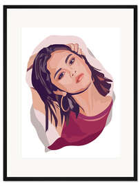 Gerahmter Kunstdruck Selena Gomez