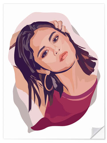 Wandsticker Selena Gomez