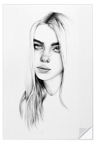 Sticker mural Billie Eilish