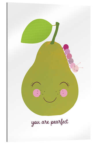 Gallery print Pear and pink caterpillar