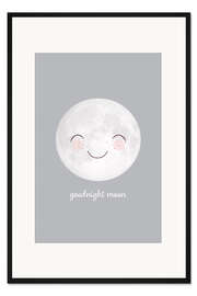 Gerahmter Kunstdruck Gute Nacht, Mond!