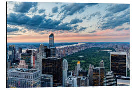 Aluminium print Central Park from the top of Rockefeller Center