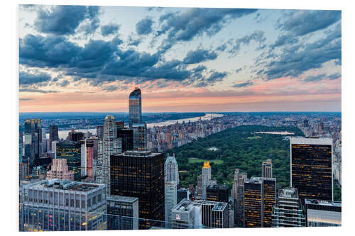 Tableau en PVC Central Park vu depuis le sommet du Rockefeller Center