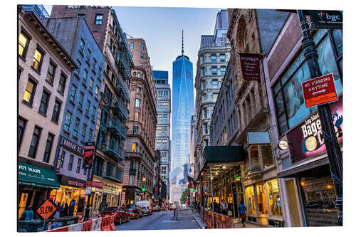 Alubild Blick auf das One World Trade Center in New York