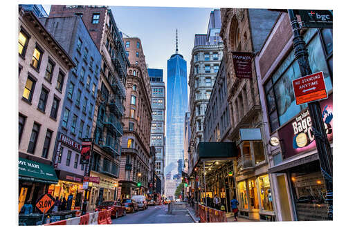 PVC print View of the One World Trade Center in New York