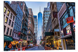 Magnettafel Blick auf das One World Trade Center in New York