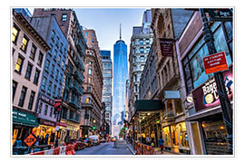 Poster View of the One World Trade Center in New York