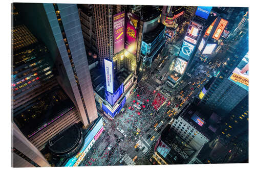 Acrylglasbild Luftaufnahme des Times Square in New York