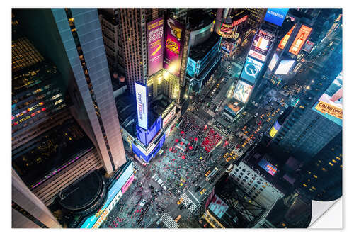 Wall sticker Aerial view of Times Square in New York