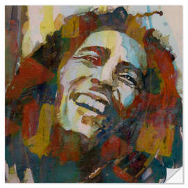 Sticker mural Bob Marley