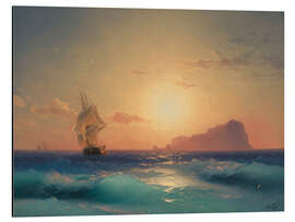 Magnettafel Sonnenuntergang über Ischia