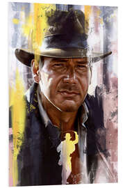 Foam board print Indiana Jones