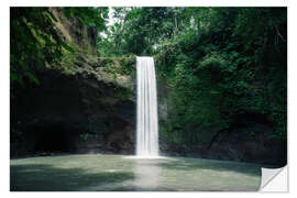 Wandsticker Wasserfall auf Bali