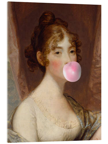 Akrylbilde Bubble gum girl II