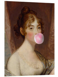 Foam board print Bubble gum girl II