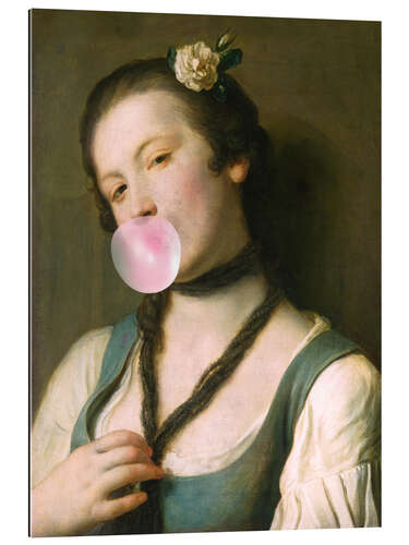 Gallery print Chewing gum girl