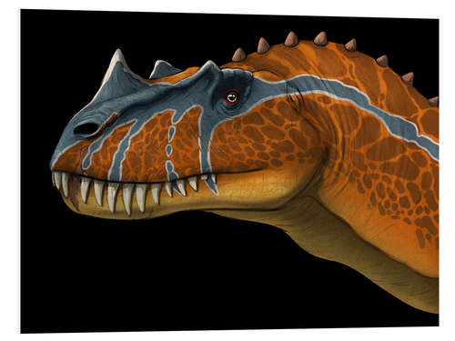 Foam board print Ceratosaurus portrait