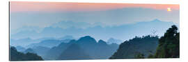 Gallery print Karst landscape in North Vietnam at sunset