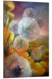 Aluminium print Dandelion and butterfly I